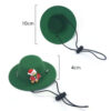 Pet Christmas Hat Felt Cloth Soft Cute Decorate Cosplay Dog Clothing Accessories Cat Festival Grooming Hat Supplies New Year - Image 2